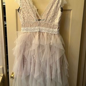 Beautiful, Lacey, Frilly, antique dress